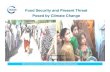 Presentation  food security and threat posed by climate change- Saadullah Ayaz