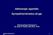 L5: Adrenergic agonists; sympathomimetics