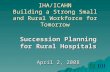 Succession Planning for Rural Hospitals
