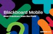Blackboard Mobile: Best Practices from the Field (Pre-Session Workshop)