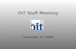 OIT Staff Meeting