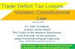 Trade Deficit Tax Losses Violates Constitutional Law