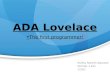 Ada Lovelace-The First Programmer