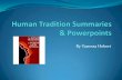 Human Tradition Summaries 1-10