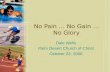 061022   No Pain – No Gain – No Glory   Hebrews 12 1 3   Dale Wells