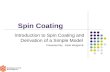 Spin coating