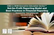 Webinar Slides: Not-for-Profit Reporting Model and Best Practices in Financial Reporting