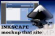 Inkscape: Mockup that site (BADcamp edition)