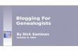 Blogging for genealogists