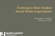 Evolving to Meet Student Social Media Expectations