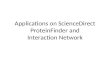 Apps for science- Applications on ScienceDirect - protein finder and interaction network