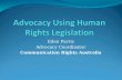 Advocacy using hr legislation presentation