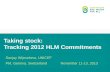 Day 1.2 - Taking stock: tracking 2012 HLM commitments by Sanjay W