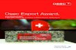 Osec Export Award. Ausschreibung 2011.