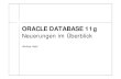Oracle 11g - Neuerungen im Überblick