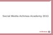 Social media in de Academy 2013