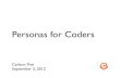 Personas For Coders