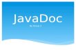 Pengenalan JavaDoc