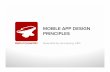 Mobile app design principles
