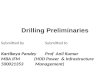 oil & gas drilling preliminaries
