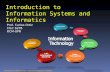 Introduction To Information Systems And Informatics