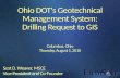 ODOT Geotechnical Management System: Drilling Request to GIS - August 2010