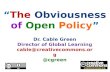 The Obviousness of Open Policy (2011)