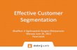 Effective customer segmentation