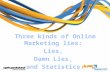 3 Online Marketing Lies, lies, Damm Lies and Statistics