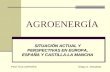 AGROENERGÍA SITUACIÓN ACTUAL Y PERSPECTIVAS EN EUROPA, ESPAÑA Y CASTILLA-LA MANCHA POLÍTICA AGRARIA Diego A. Moraleda.