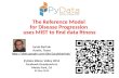 The reference model for disease progression uses MIST to find data fitness by Jacob Barhak PyData SV 2014