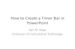 Creating a Timer Bar on PowerPoint to Count Down Time