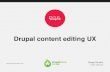 Drupal content editing ux