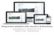 Responsive websites with Joomla 3 & Bootstrap - Joomla!Day UK 2013