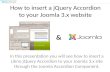 How to insert a jQuery Accordion by Likno Software to your Joomla 3.x website
