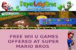 Mario on the Nintendo Wii U visit at Super Luigi Bros