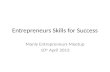 Skills and Traits of Successul Entrepreneurs. Time Management Tactics
