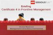 Certificate IV Frontline Management Powerpoint Overview