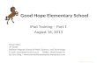 Good hope elementary school   i pad training part 1
