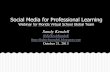 Social Media for Professional Learning