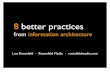 8 better practices from information architecture