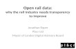 Consumer Focus/ Passenger focus open rail data
