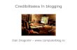 Credibilitatea in blogging