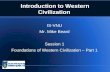Western Civilization - Lecture 01