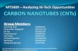 Carbon nanotubes and their economic feasibility