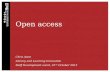 Open access - staff development presentation Oct13