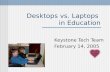 Desktops Vs Laptops in Education