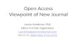 Laurie Goodman at #CSE2014: Open Access - Viewpoint of New Journal