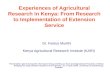 Research Extension Implementation Of Services  Research Festus