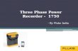 Three Phase Power Recorder - 1750